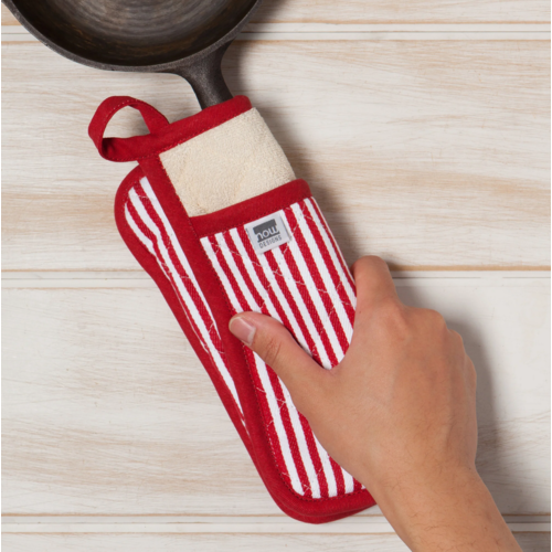 Now Designs Pot Holder Superior Narrow Stripe Red