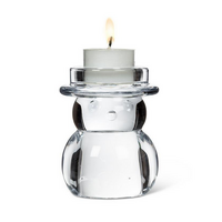 Tealight Holder Snowman 3.5”