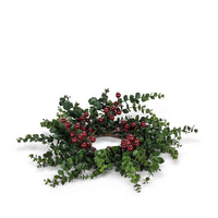 Candle Ring Eucalyptus and Berries 14”