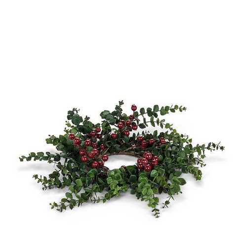 Abbott Candle Ring Eucalyptus and Berries 14” Abbott Candle Ring Eucalyptus and Berries 14”