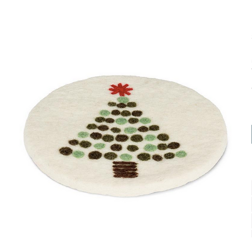 Abbott Trivet Felt Dotted Tree Abbott Trivet Felt Dotted Tree