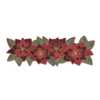 Runner Beaded Poinsettias