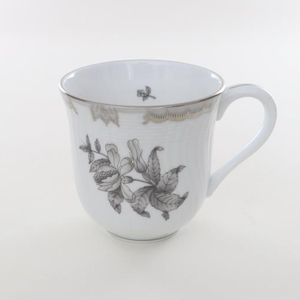Herend Coffee / Milk Mug Platinum Queen Victoria 330ml