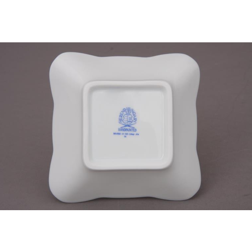 Herend Small Square Bowl - Christmas Edition - Polar Bear