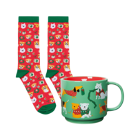 Mug & Socks Holiday Hounds
