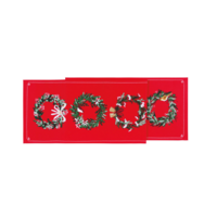 Table Runner Christmas Wreath 13 x 72 Inch