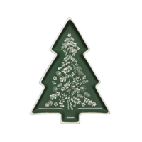 Tray Christmas Tree Shaped Winterberry