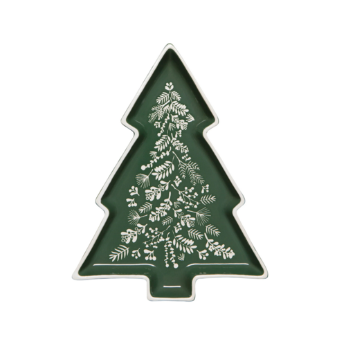 Now Designs Tray Christmas Tree Shaped Winterberry Now Designs Tray Christmas Tree Shaped Winterberry