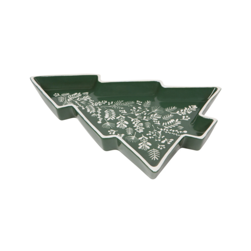 Now Designs Tray Christmas Tree Shaped Winterberry Now Designs Tray Christmas Tree Shaped Winterberry