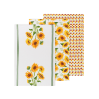 Tea Towel Floursack Sunflower Splendor Set of 3