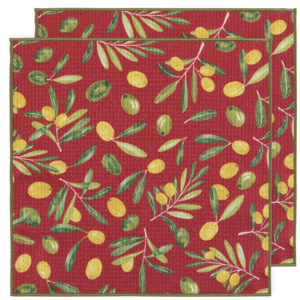 Now Designs Microfibre Dish Cloth Olive Oil Set of 2 Now Designs Microfibre Dish Cloth Olive Oil Set of 2