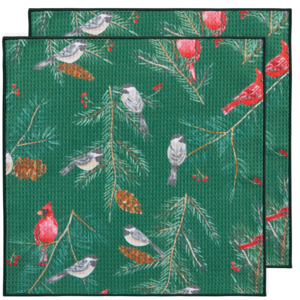 Now Designs Microfibre Dish Cloth Birds & Boughs Set of 2 Now Designs Microfibre Dish Cloth Birds & Boughs Set of 2