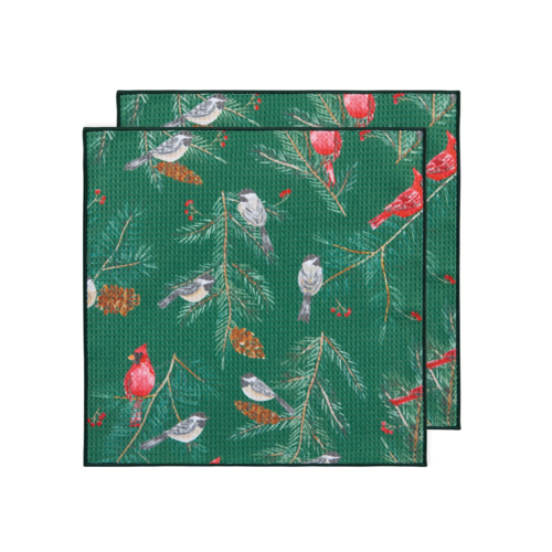 Now Designs Microfibre Dish Cloth Birds & Boughs Set of 2 Now Designs Microfibre Dish Cloth Birds & Boughs Set of 2