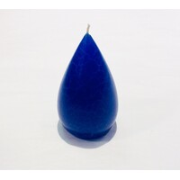 Candle Stout Crackle Blue Shades 5 inches