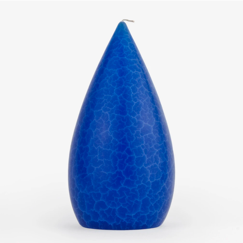 Barrick Design Candle Stout Crackle Blue Shades 8 inches Barrick Design Candle Stout Crackle Blue Shades 8 inches