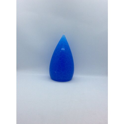 Barrick Design Candle Stout Crackle Blue Shades 7 inches Barrick Design Candle Stout Crackle Blue Shades 7 inches
