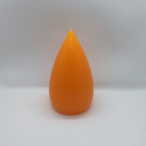 Barrick Design Candle Stout Crackle Orange Shades  7 inches