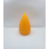 Candle Stout Crackle Yellow Shades 7 inches