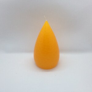 Barrick Design Candle Stout Crackle Yellow Shades  7 inches
