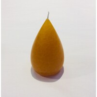 Candle Stout Crackle Yellow Shades 5 inches