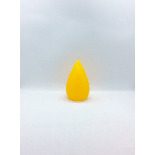 Barrick Design Candle Stout Crackle Yellow Shades 5 inches