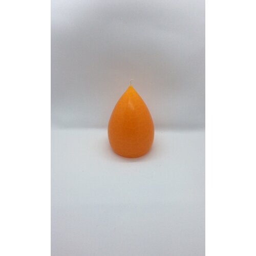 Barrick Design Candle Stout Crackle Orange Shades 6 inches