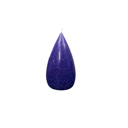Barrick Design Candle Stout Crackle Purple Shades  7 inches