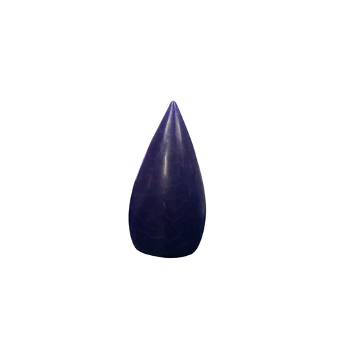 Barrick Design Candle Stout Crackle Purple Shades 8 inches
