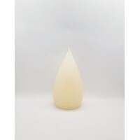 Candle Stout Crackle White Shades  7 inches