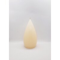 Candle Stout Crackle White Shades 8 inches