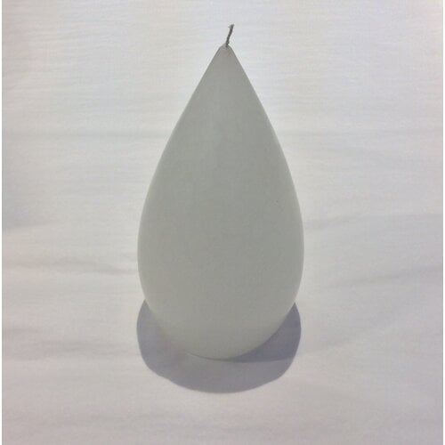 Barrick Design Candle Stout Crackle White Shades 8 inches Barrick Design Candle Stout Crackle White Shades 8 inches