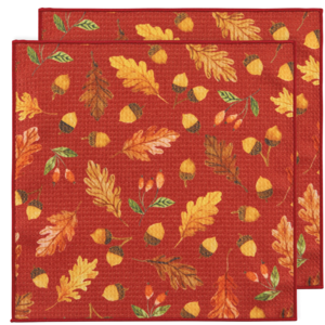 Now Designs Microfibre Dish Cloth Oak & Acorn Set of 2 Now Designs Microfibre Dish Cloth Oak & Acorn Set of 2