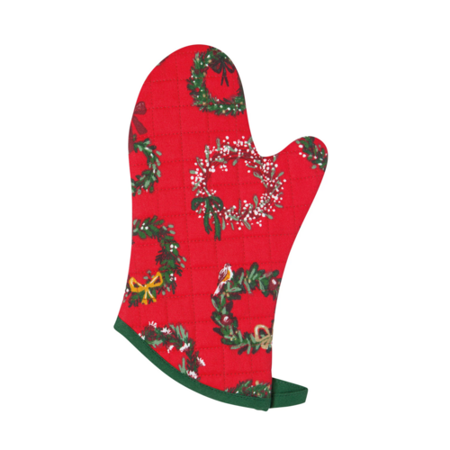 Now Designs Oven Mitt Set Christmas Wreath Now Designs Oven Mitt Set Christmas Wreath