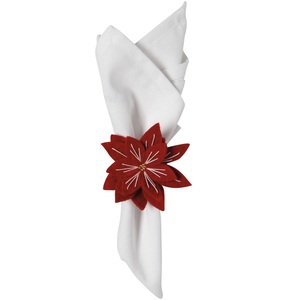 Now Designs Napkin Ring Amaryllis Felt