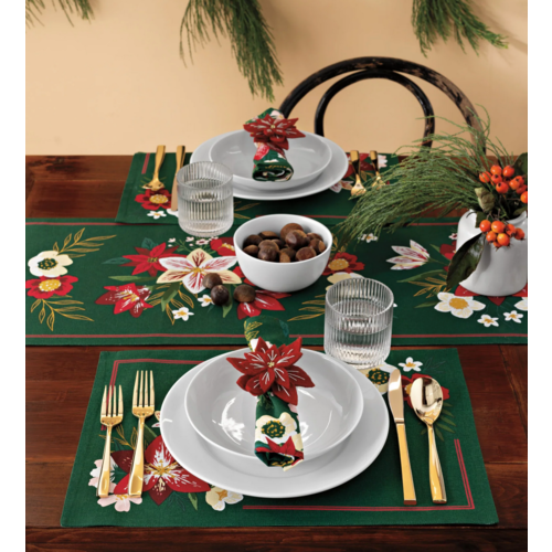 Now Designs Napkin Ring Amaryllis Felt