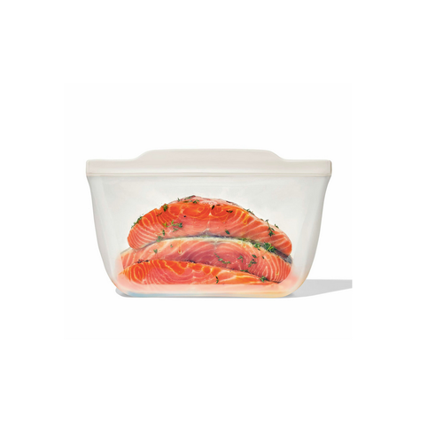 OXO OXO Reusable Stand-Up Bag Oat 64 oz OXO OXO Reusable Stand-Up Bag Oat 64 oz