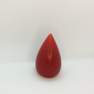 Barrick Design Candle Stout Crackle Red Shades 5 inches