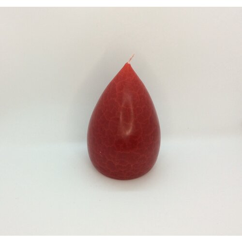 Barrick Design Candle Stout Crackle Red Shades 6 inches Barrick Design Candle Stout Crackle Red Shades 6 inches