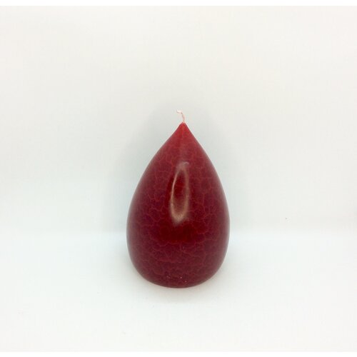 Barrick Design Candle Stout Crackle Red Shades 6 inches