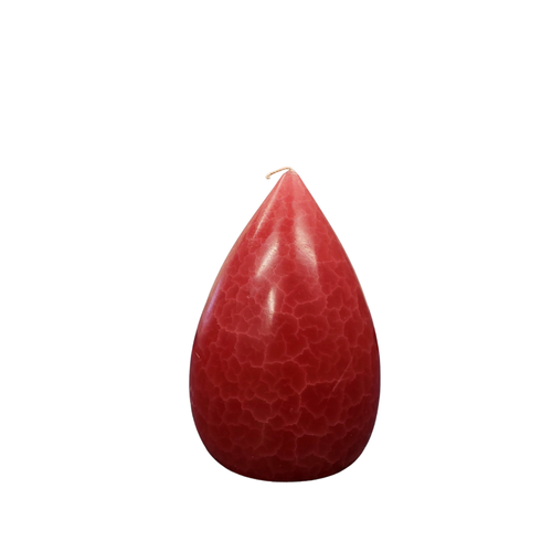 Barrick Design Candle Stout Crackle Red Shades 6 inches
