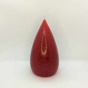 Barrick Design Candle Stout Crackle Red Shades  7 inches