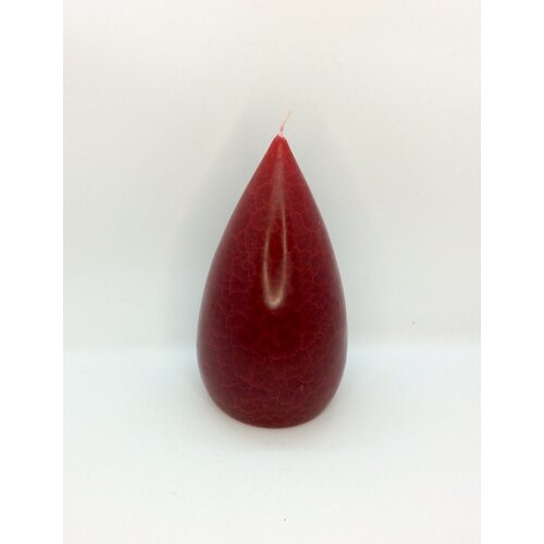 Barrick Design Candle Stout Crackle Red Shades  7 inches