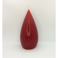 Candle Stout Crackle Red Shades 8 inches