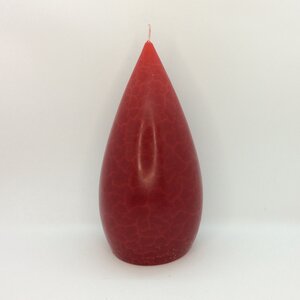 Barrick Design Candle Stout Crackle Red Shades 8 inches