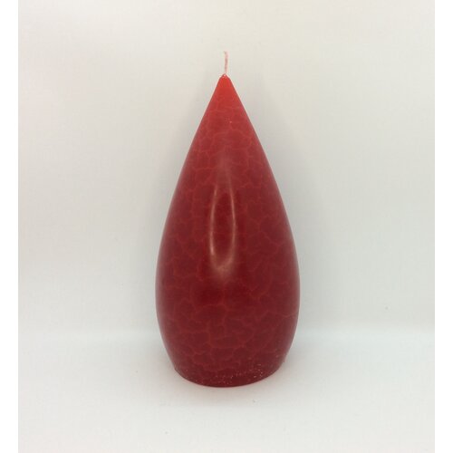 Barrick Design Candle Stout Crackle Red Shades 8 inches Barrick Design Candle Stout Crackle Red Shades 8 inches