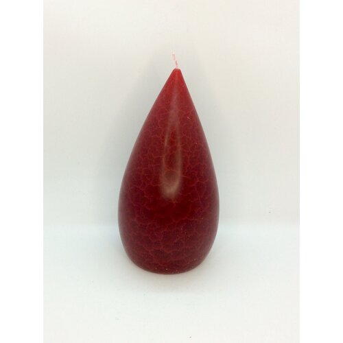 Barrick Design Candle Stout Crackle Red Shades 8 inches
