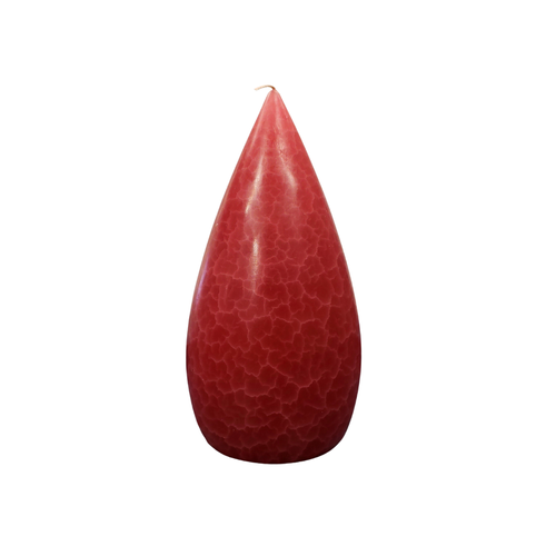 Barrick Design Candle Stout Crackle Red Shades 8 inches