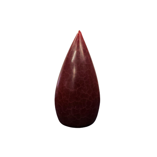 Barrick Design Candle Stout Crackle Red Shades 8 inches