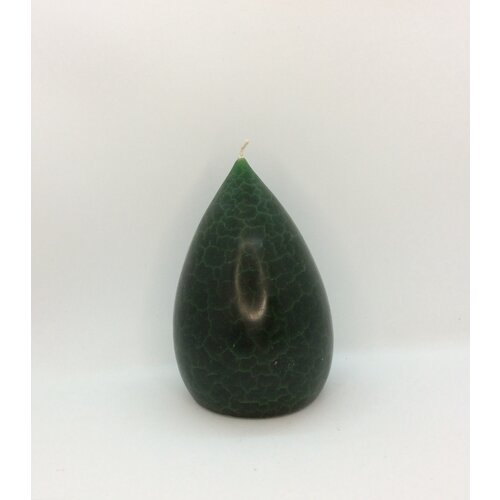 Barrick Design Candle Stout Crackle Green Shades 6 inches Barrick Design Candle Stout Crackle Green Shades 6 inches