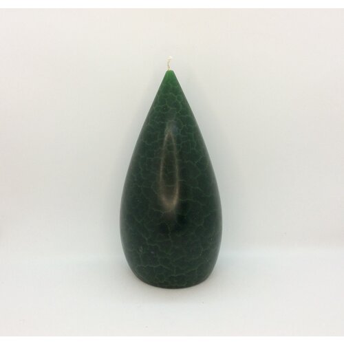 Barrick Design Candle Stout Crackle Green Shades 8 inches Barrick Design Candle Stout Crackle Green Shades 8 inches